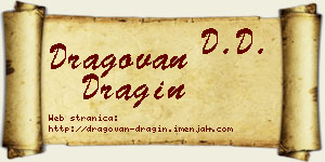 Dragovan Dragin vizit kartica